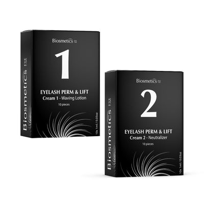 BIOSMETICS LASH LIFT SOLUTION 1 & 2  + BROW LAMINATION (pack of 2x10)