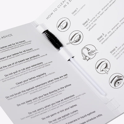 AFTERCARE FOLDER WITH MASCARA WAND