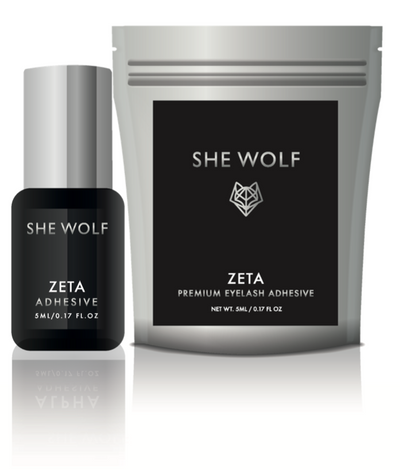 SHE WOLF ZETA LASH GLUE / ADHESIVE BEST FOR RETENTION MEDICAL GRADE for beginners and professional stylist