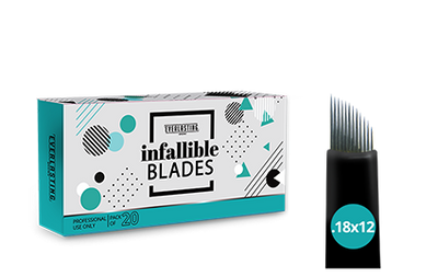 C-shape Box of 20 Slanted 0.18mm / 12 needle blades