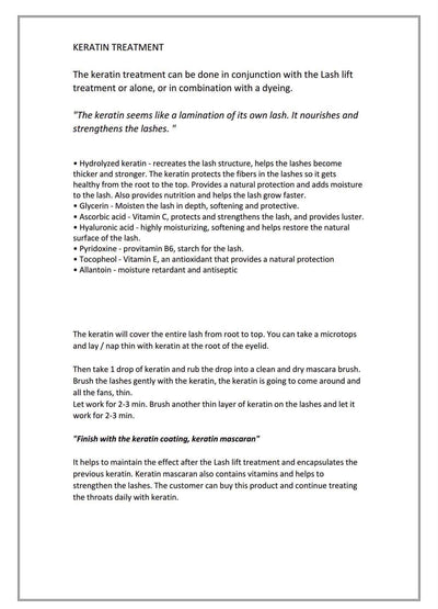 BY BEXTER KERATIN TREATMENT