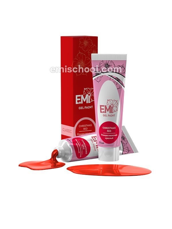 Gel Paints Christmas Red, 5 ml.