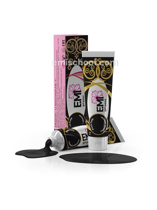 Gel Paints Black Tulip, 5/10 ml.