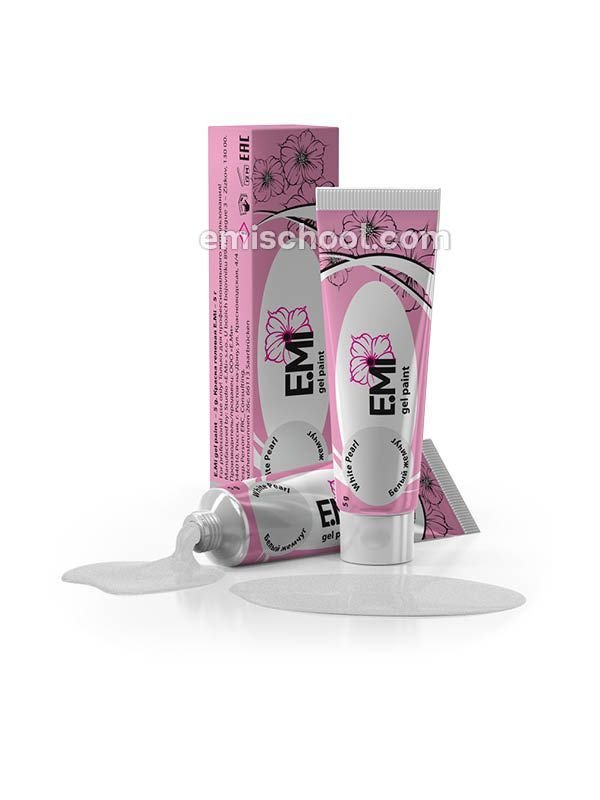 Gel Paints White Pearl, 5 ml.