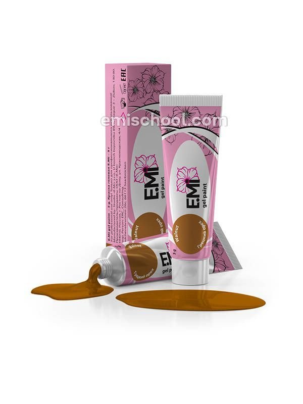 Gel paints Walnut, 5 ml.
