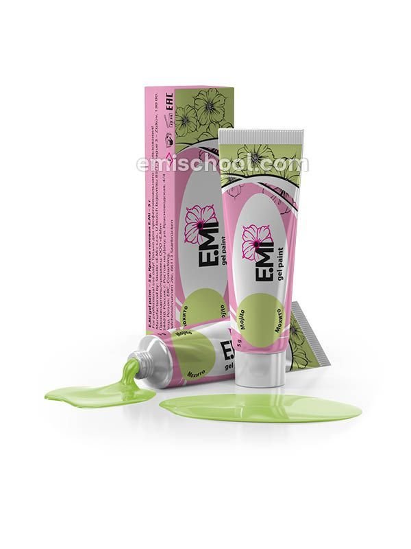 Gel Paints Pastel rings! Mojito, 5 ml.