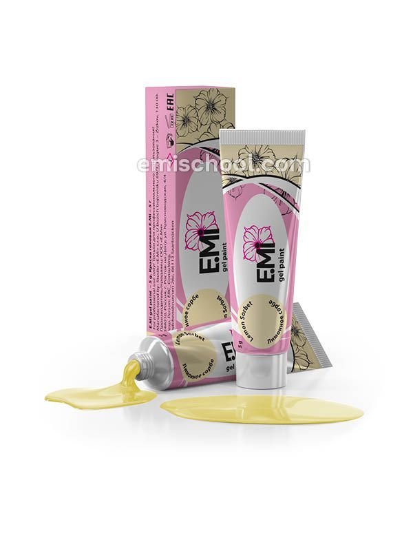 Gel paints Pastel rings! Lemon sorbet, 5 ml.