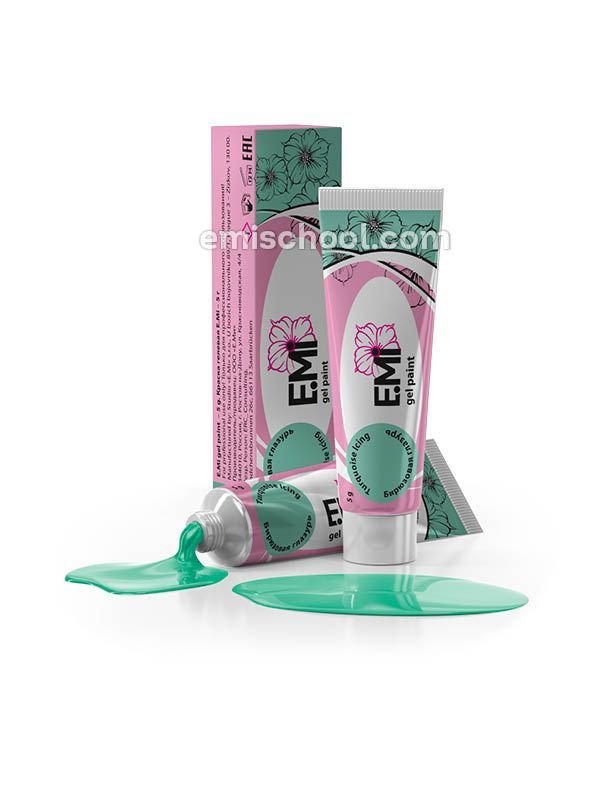 Gel Paints Pastel rings! Turquoise Icing, 5 ml.