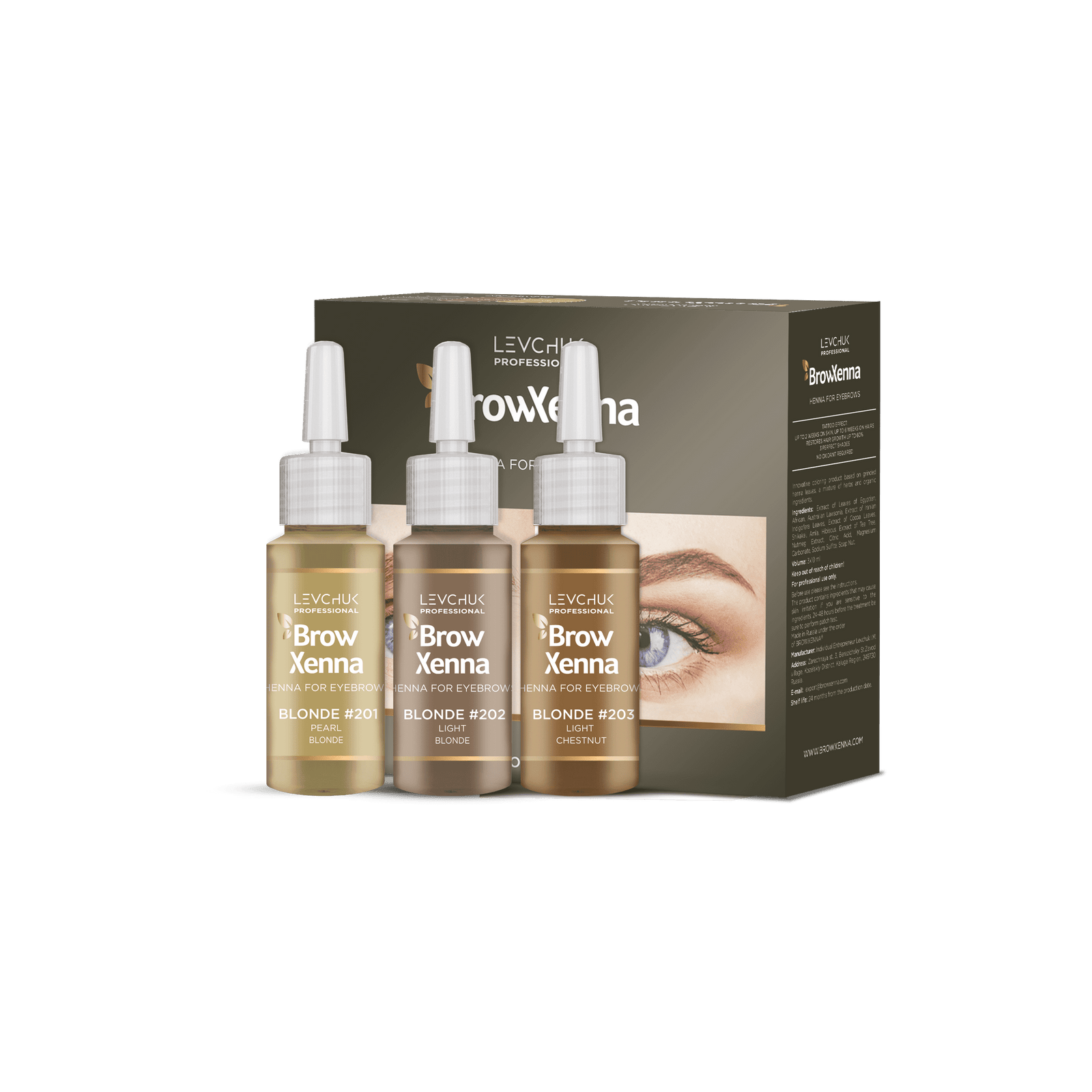 BROW XENNA BLONDE/BRUNETTE SETS (3 COLOURS)