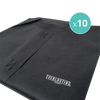 Everlasting black branded disposable aprons x 10