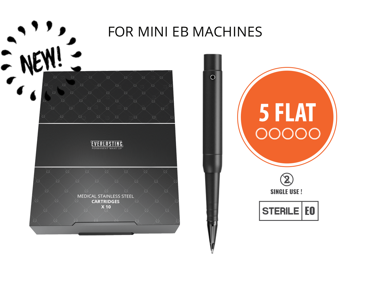 MINI PMU Machine cartridges/modules 5 FLAT (10pack)